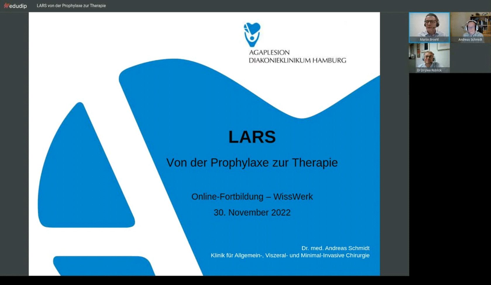 Webinar - Prävalenz in der Mangelernährung und Ernährung in der operativen Disziplin